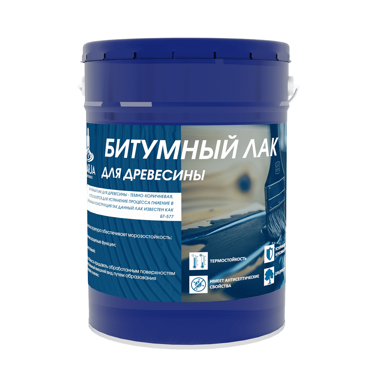 Битумный лак для древесины